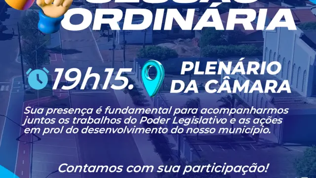 CONVITE SESSÃO ORDINÁRIA