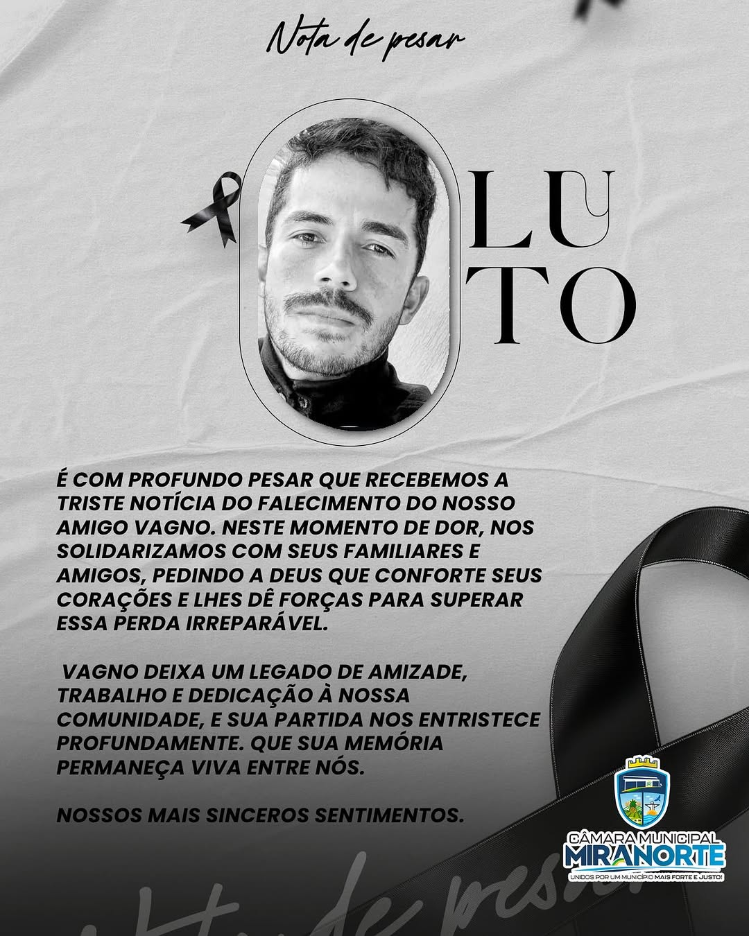 NOTA DE PESAR