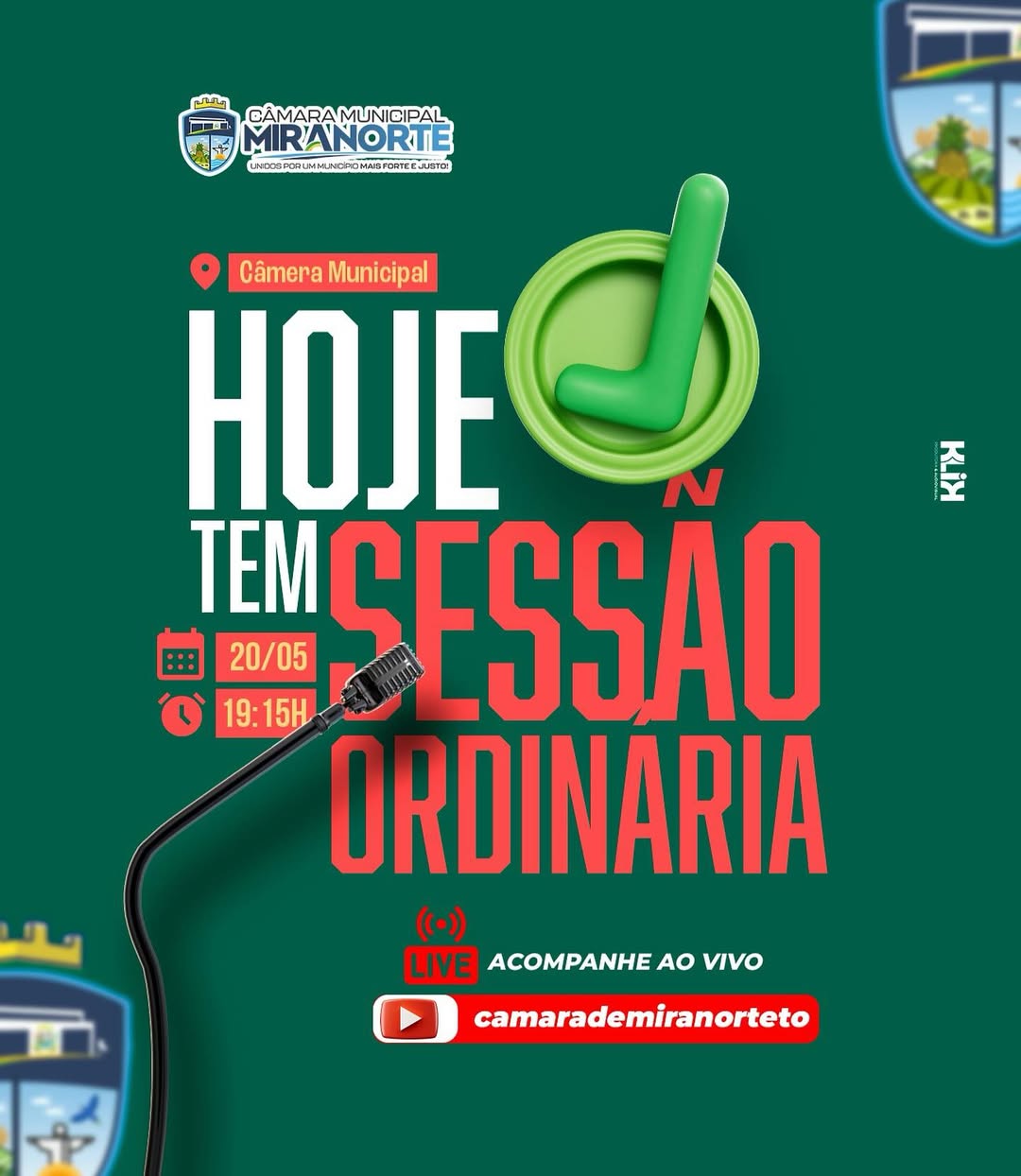 Câmara Municipal de Miranorte tem a honra de convidar Vossa Senhoria para participar da Sessão Ordinária
