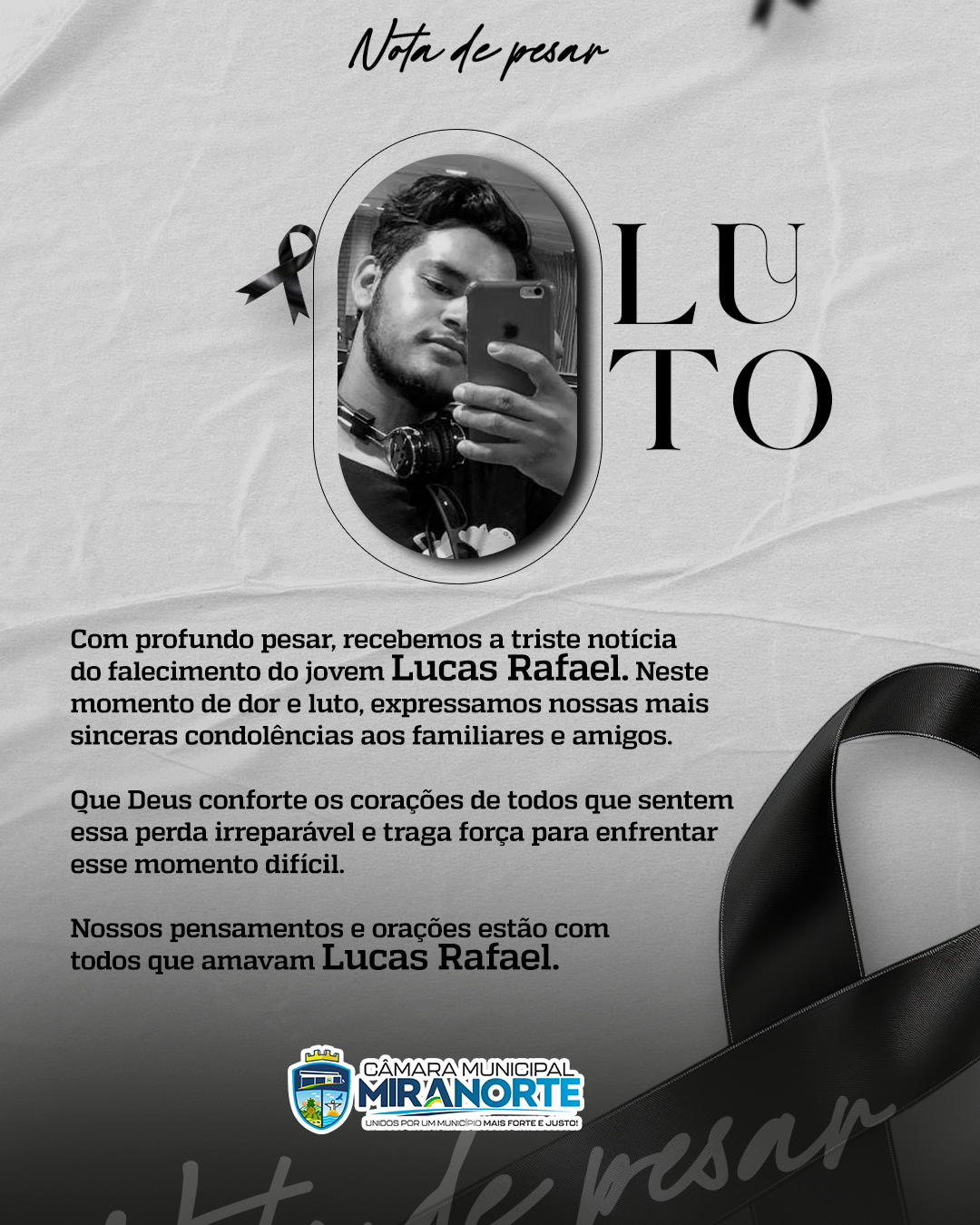 NOTA DE PESAR